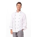Chef Works White Small Modern Fit Newport Executive Chef Coat for Unisex