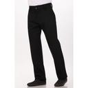 Chef Works Black Generous Fit Essential Pro Chef Pant for Unisex, 36 inch