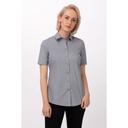 Chef Works Grey Medium Modern Fit Malibu Shirt for Women