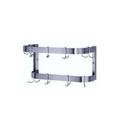 Stainless Steel Wall Mounted Pot Rack, Length 8 Feet.