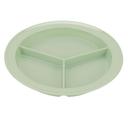Green GET Enterprises inc Supermel I Melamine 3 Compartment Plate, 9 inch -- 12 per case.