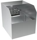 Krowne Stainless Steel Hand Sink with Deck Mount Faucet Skirt and Side Splashes, 14 x 16-5/8 x 16 inch