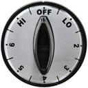 Henny Penny OFF-LO-2-6-HI Chrome Face Knob for Henny Penny Part Number 22046, 2 inch Dia.