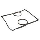 True Black Rubber Type R Door Gasket for True Part Number 810802, 24 5/8 X 54 1/8 inch
