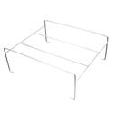 Northwest Enterprises Party Essentials Silver Economy Square Rack with Support -- 48 per case