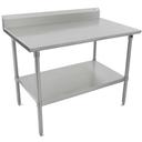 John Boos 16 Gauge Stainless Steel Base and Shelf Work Table, 96 x 36 inch.