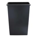 Boardwalk Gray Plastic Slim Waste Container, 23 Gallon