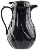 Tablecraft Polypropylene Black Insulated Swirl Coffee Server, 20 Ounce