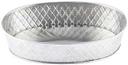 Tablecraft Lattice Collection Stainless Steel Round Platter, 8.125 inch Dia x 1.5 inch