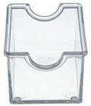 Tablecraft Clear Polystyrene Sugar Packet Holder, 3.25 x 2.5 x 2 inch - 6 count per pack -- 1 pack per case.
