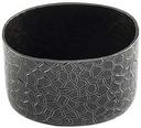 Tablecraft Crackle Pattern Black Powder Coated Finish Oval Sugar Packet Holder