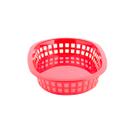 Tablecraft Oval Red Plastic Carte Platter Basket, 9 x 6 x 2 inch -- 36 per case