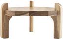 Tablecraft Acacia Wood Stand for Glass Beverage Dispensers, 10 inch Dia. X 5.75 inch
