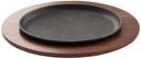 Tablecraft Acacia Wood Underliner for Cast Iron Oval Skillet