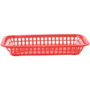 Tablecraft Red Rectangular Grande Basket, 10.75 x 7.75 x 1.5 inch -- 36 per case