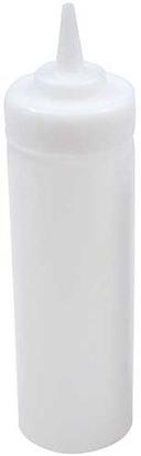 Tablecraft High Density 53 mm Widemouth Clear Squeeze Bottle, 12 Ounce -- 12 per case.