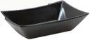 Tablecraft Better Burger Collection Black Melamine Large Fry Basket, 7.375 x 4.875 x 1.75 inch