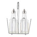 Tablecraft European Collection Square Glass Oil and Vinegar Bottle for Cruet Set, 6 Ounce -- 12 per case