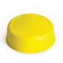 Tablecraft InvertaTop 2.75 inch Polyethylene Yellow 63mm End Cap for Squeeze Bottles, 12 count
