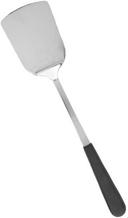 Tablecraft Anti Microbial Black Vinyl Coated Stainless Steel Solid Turner, 14 inch