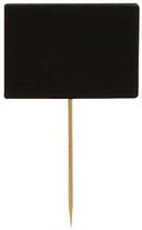 Tablecraft Bamboo Chalkboard Pick, 3.5 inch - 100 count per pack -- 1 pack per case.