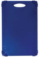 Tablecraft Polypropylene Blue Grippy Cutting Board with TPE Grips, 12 x 18 x 0.5 inch