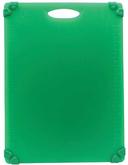 Tablecraft Grippy Polypropylene Green Color Coded Cutting Board with TPE Grips, 20 x 15 x 0.625 inch
