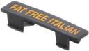 Tablecraft Black with Orange Print Fat Free Italian Tag for NSF Saferfood Solutions Option Dispenser, 0.5625 x 0.4375 x 2.5 inch