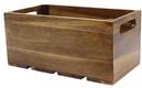 Tablecraft Acacia Wood Third Size Gastronorm Display Crate, 12.75 x 6.875 x 6.25 inch