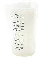 Tablecraft Silicone Flexible 2 Cup Measuring Cup, 3.875 x 3.875 x 5.875 inch