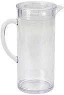 Tablecraft Clear SAN Plastic Pitcher with Lid, 0.5 Gallon Capacity