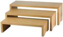 Tablecraft Cascade Risers Bamboo Riser Set -- 1 set