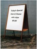 American Metalcraft Plain Mini Tabletop Sandwich Board -- 12 per case.
