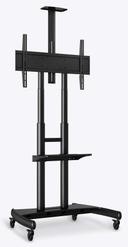 Luxor Black Adjustable-Height Large-Capacity LCD TV Stand, 39.25 x 28.25 x 48 to 65 inch Height