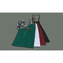 White Winco Cotton/Poly Blend Bib Apron with Pocket, 31 x 26 inch.