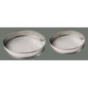 Winco Stainless Steel Rim Sieve with Mesh, 12 inch Diameter.