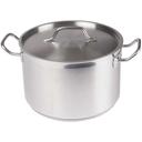 Winco Premium Stainless Steel Stock Pot with Cover, 60 Quart -- 1 set.