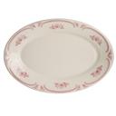 American Rose China 15 5/8 inch Rolled Edge Oval Platter, 12 count