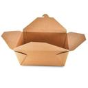 Number 4 Kraft Folded Takeout Box