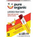 Strawberry Banana Layered Fruit Bar