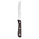 13/0 Stainless Steel 9.25 inch Round Tip Steak Knife with Black Bakelite Handle