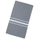 Dark Grey Stripe Spun Poly Reverse Bistro Napkin