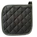 Black Terry Square Pot Holder