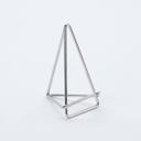 American Metalcraft Silver Geometric Card Holder, 2 5/8 x 1 5/8 x 3 inch