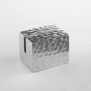 American Metalcraft Aluminum Rectangular Hammered Card Holder, 1 x 1 1/4 x 1 inch