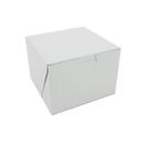 White Paperboard Square Non-window Bakery Box