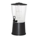 Black Round Polycarbonate Style Rectangle Classic Cold Beverage Dispenser