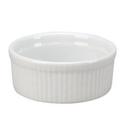 Porcelain White 46 Ounce Fluted Souffle Bowl