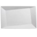 Porcelain White 11 x 6 3/4 inch Twist Plate