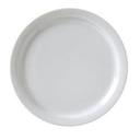 Porcelain White 9 inch Narrow Rim Plate